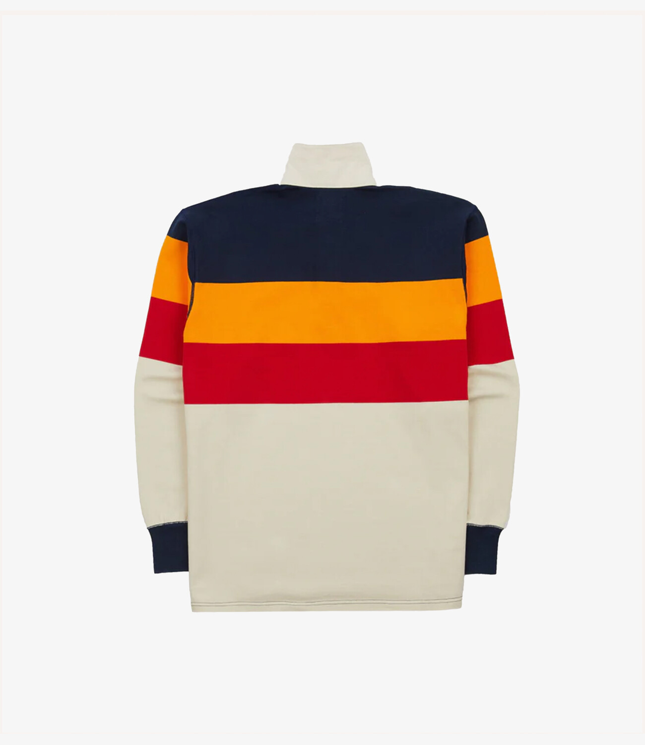 Half block rugby - Ecru red yellow