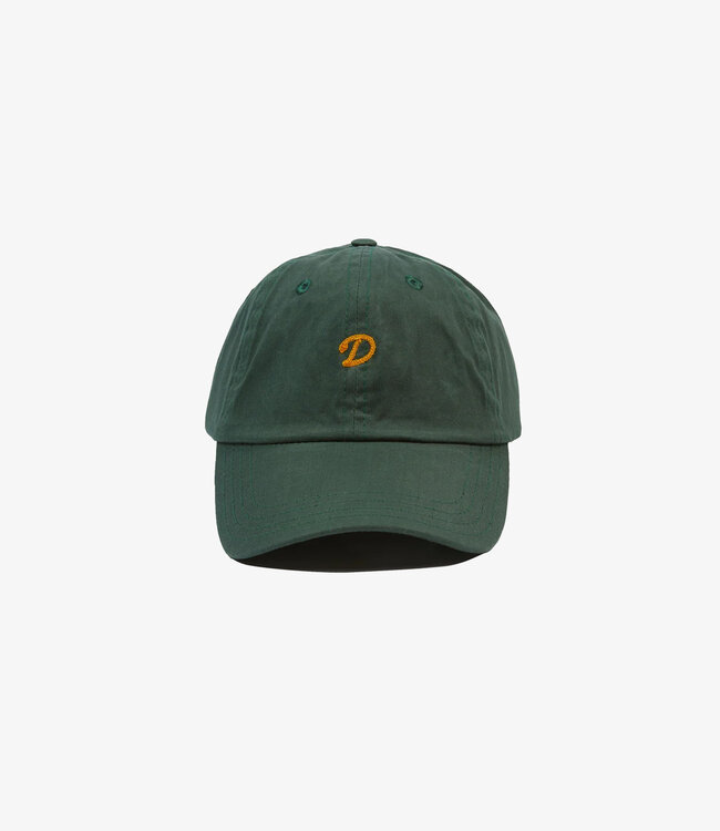 Drake's Waxed herringbone baseball hat - Bottle green