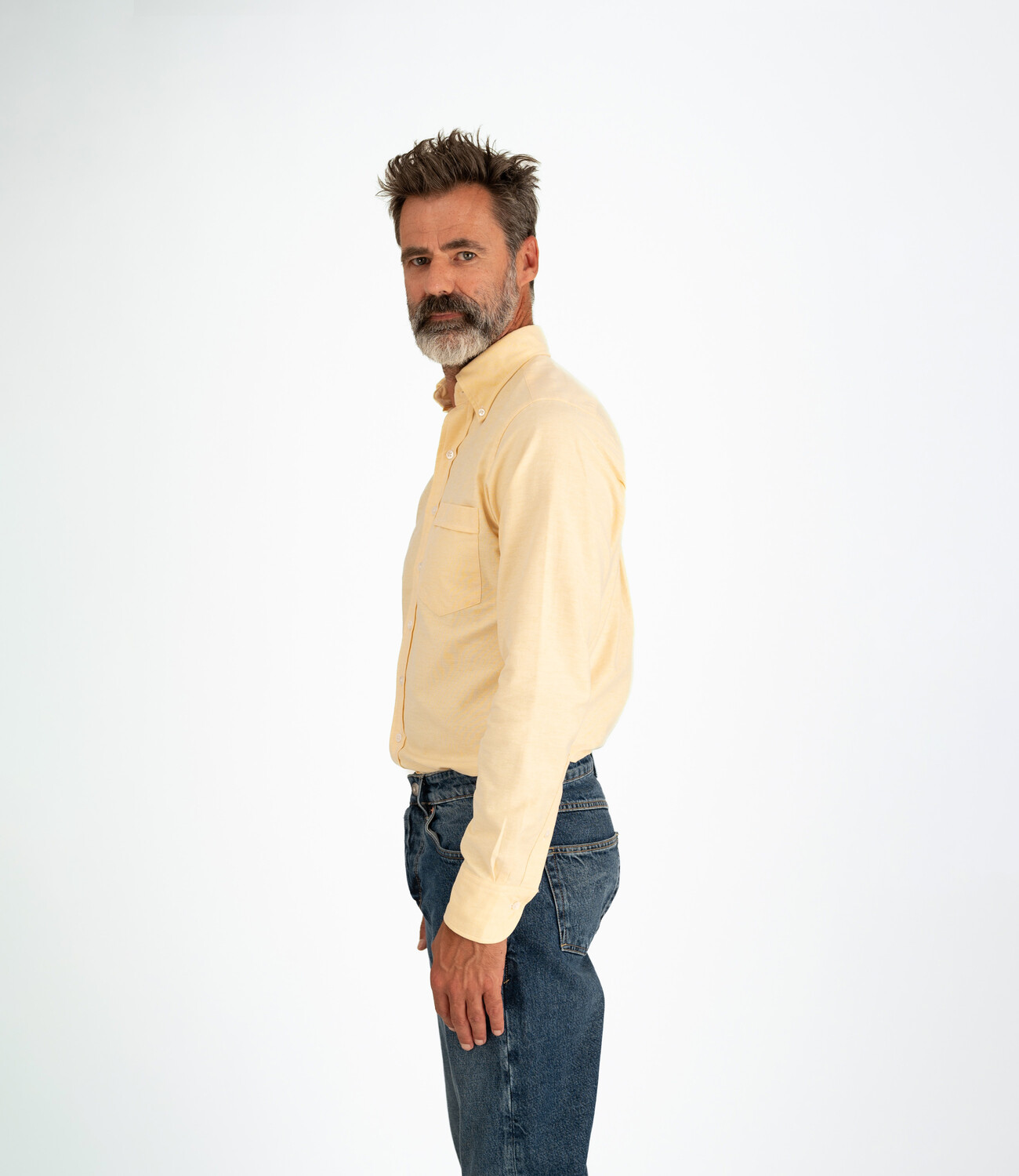 Button down oxford shirt - Yellow - Neighbourhood