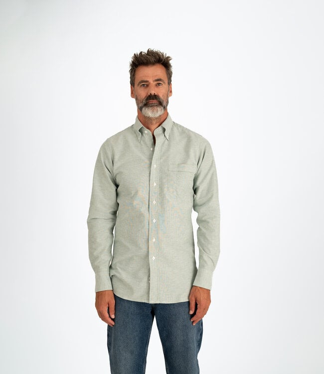 Drake's Button down oxford shirt - Green