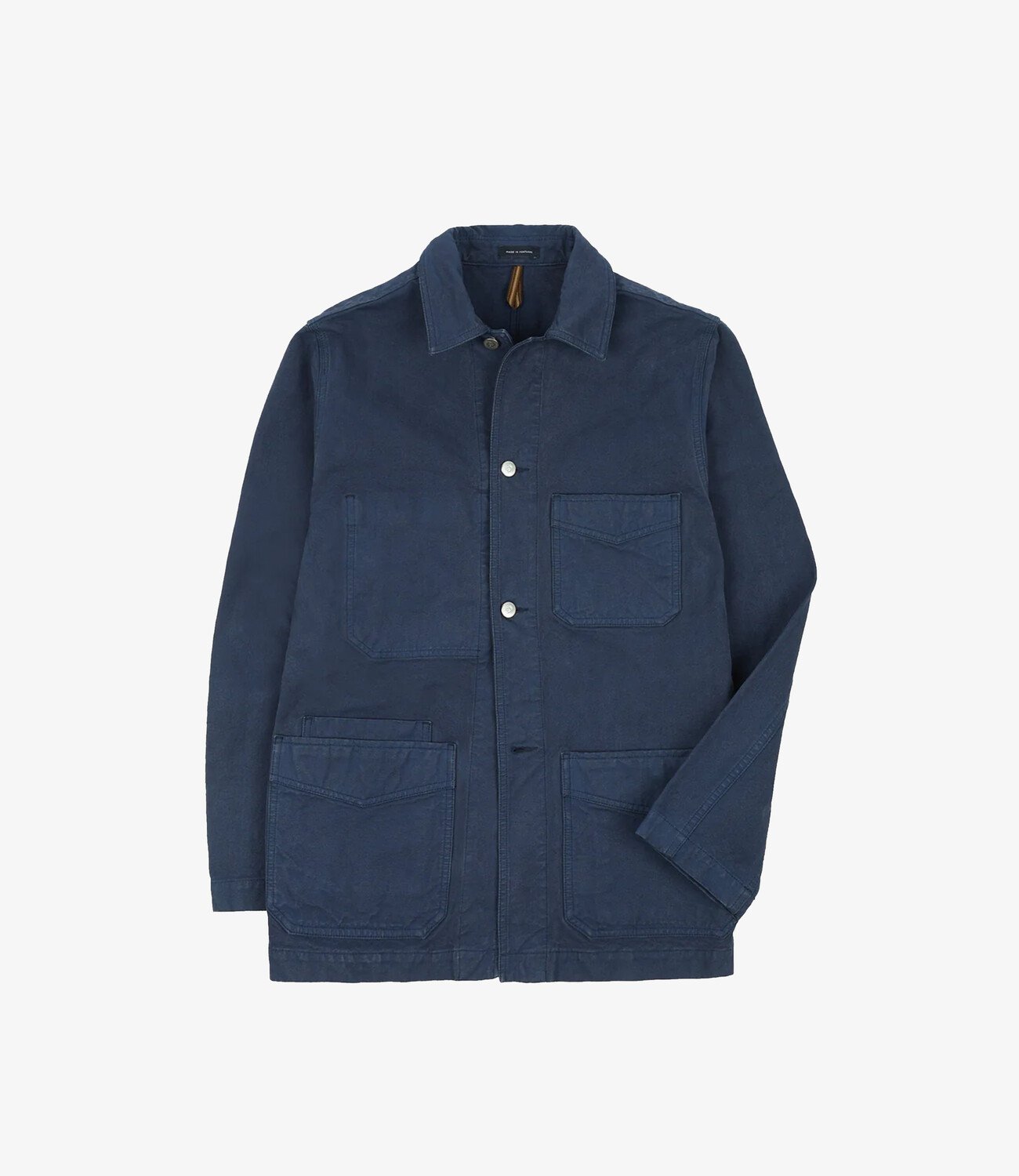 Cotton Duck Canvas Five-Pocket Chore Jacket - Navy