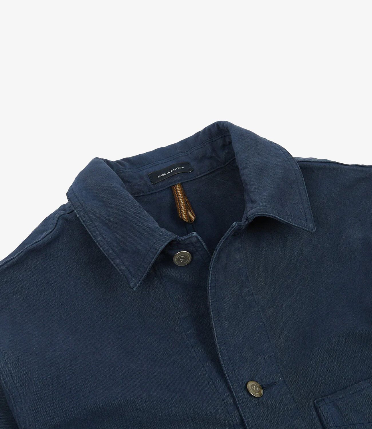 Cotton Duck Canvas Five-Pocket Chore Jacket - Navy Cotton Duck Canvas Five-Pocket Chore Jacket - Navy