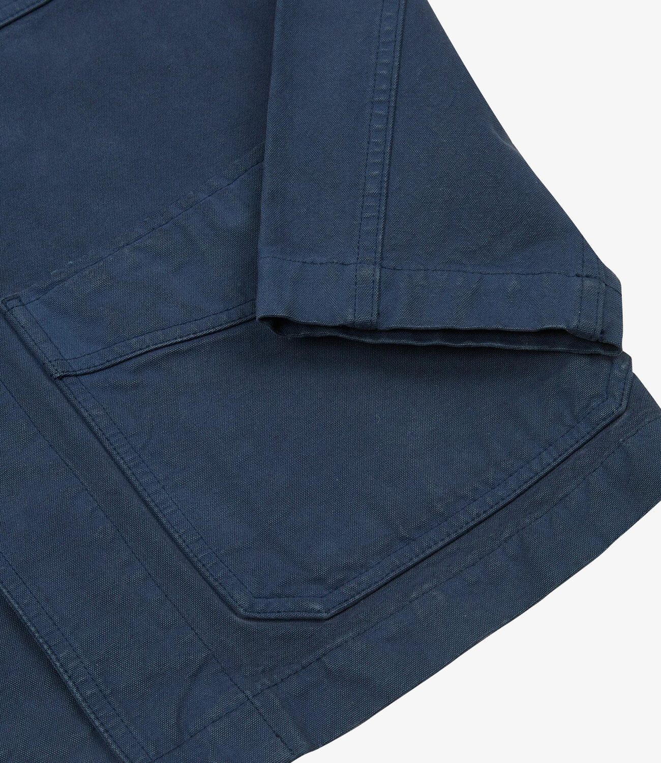 Cotton Duck Canvas Five-Pocket Chore Jacket - Navy