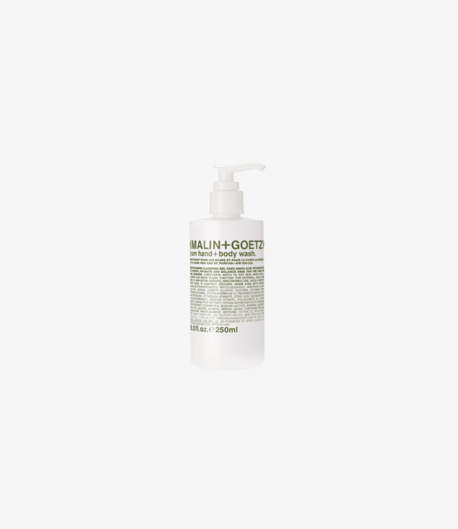 Malin & Goetz Rum Hand & Body Wash - 250ml Malin & Goetz Rum Hand & Body Wash - 250ml