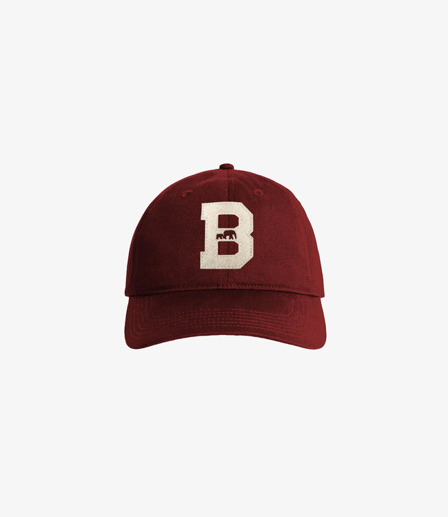 The Brooklyn Circus Cotton BKc Thinkers Dad Cap - Collegiate Burgundy The Brooklyn Circus Cotton BKc Thinkers Dad Cap - Collegiate Burgundy