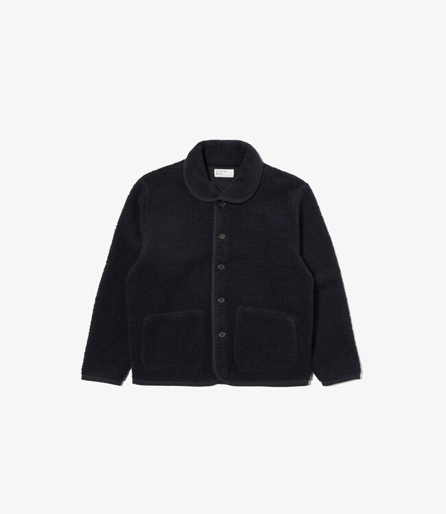 Universal Works Lancaster Jacket - Navy Alvar Fleece