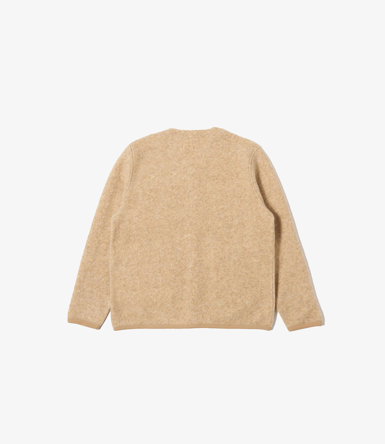 Wool Fleece Cardigan - Fawn