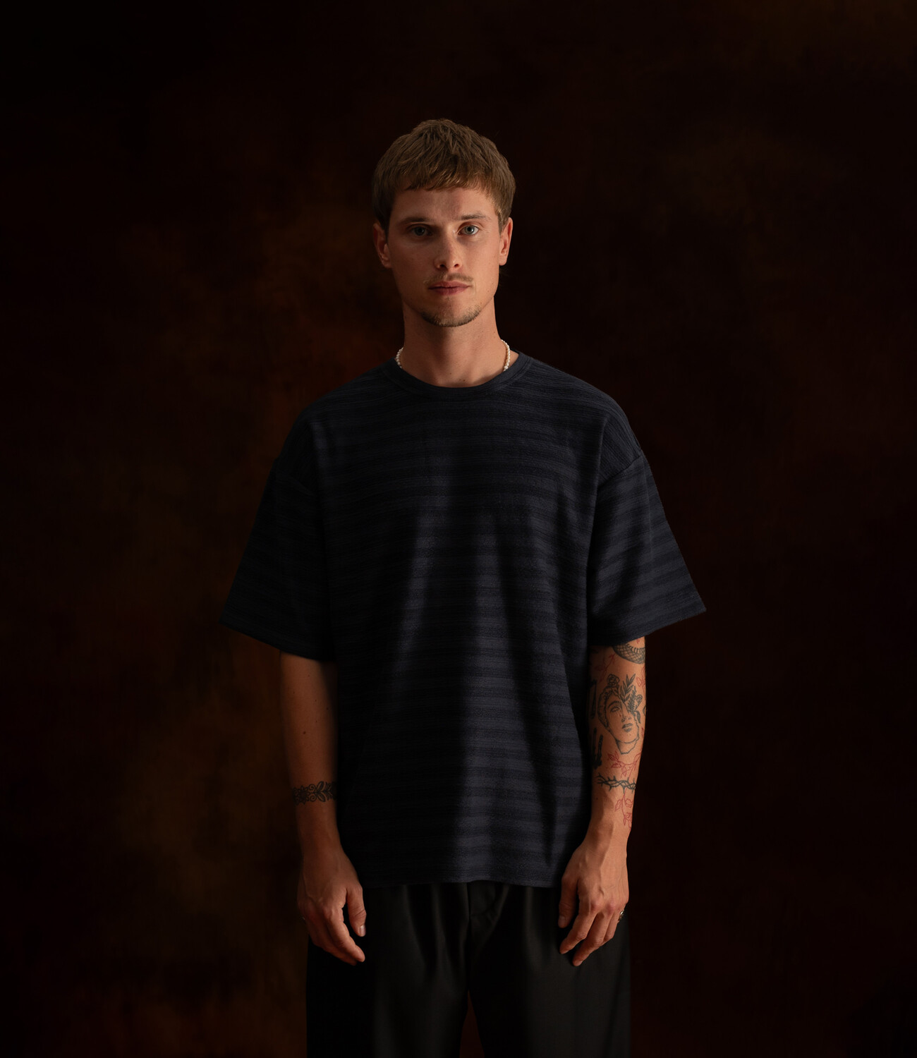 Thuy T-Shirt - structured midnight sky