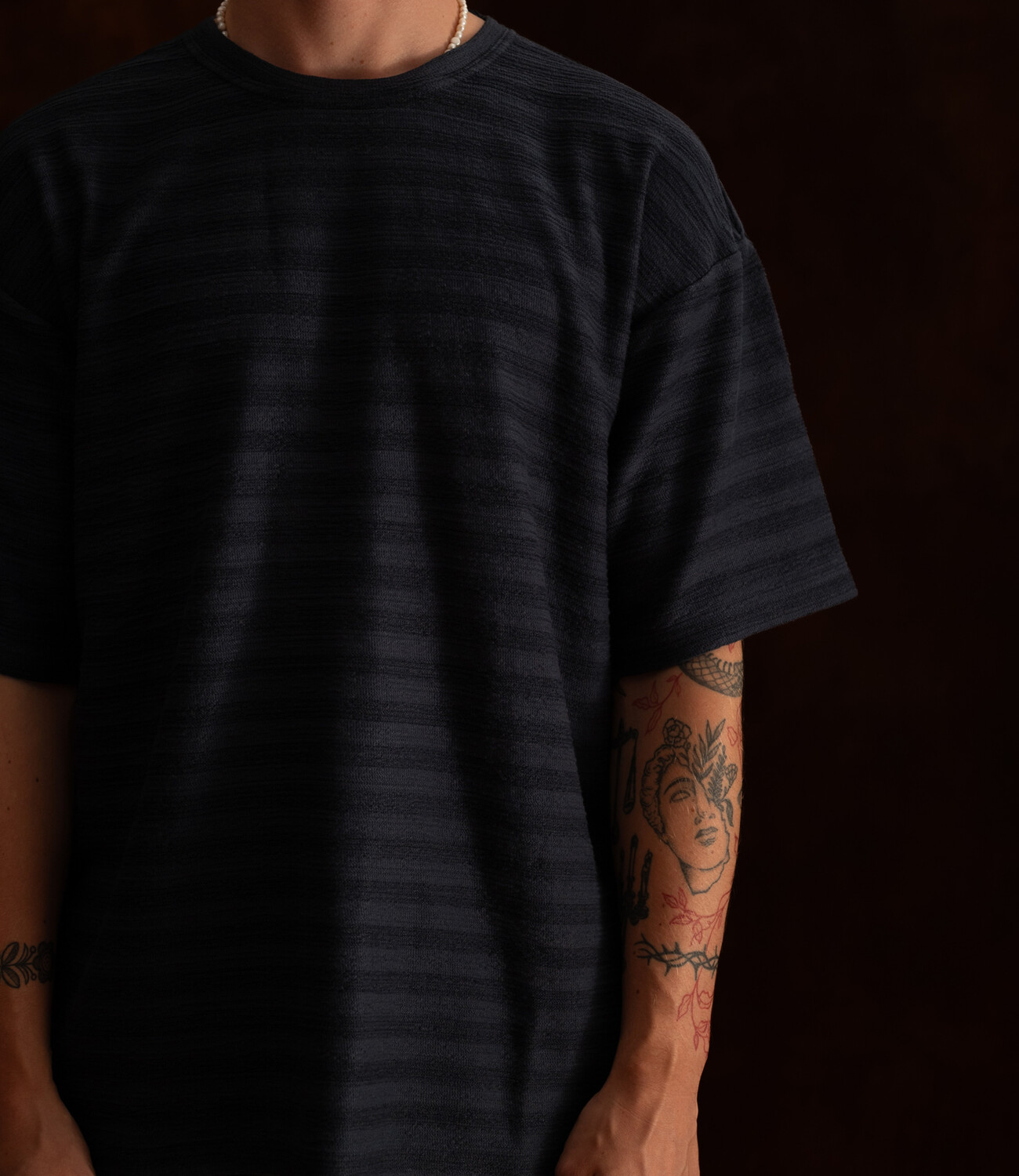 Thuy T-Shirt - structured midnight sky