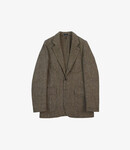 Drake's MKVII wool games blazer - Herringbone Olive