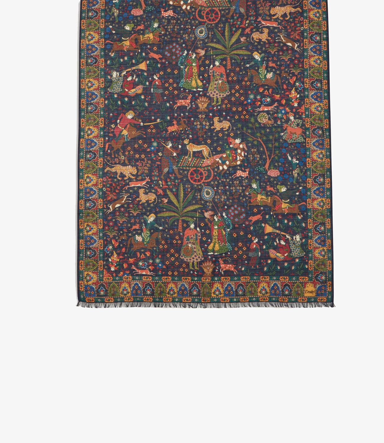 Mogul Garden Printed Scarf - Navy