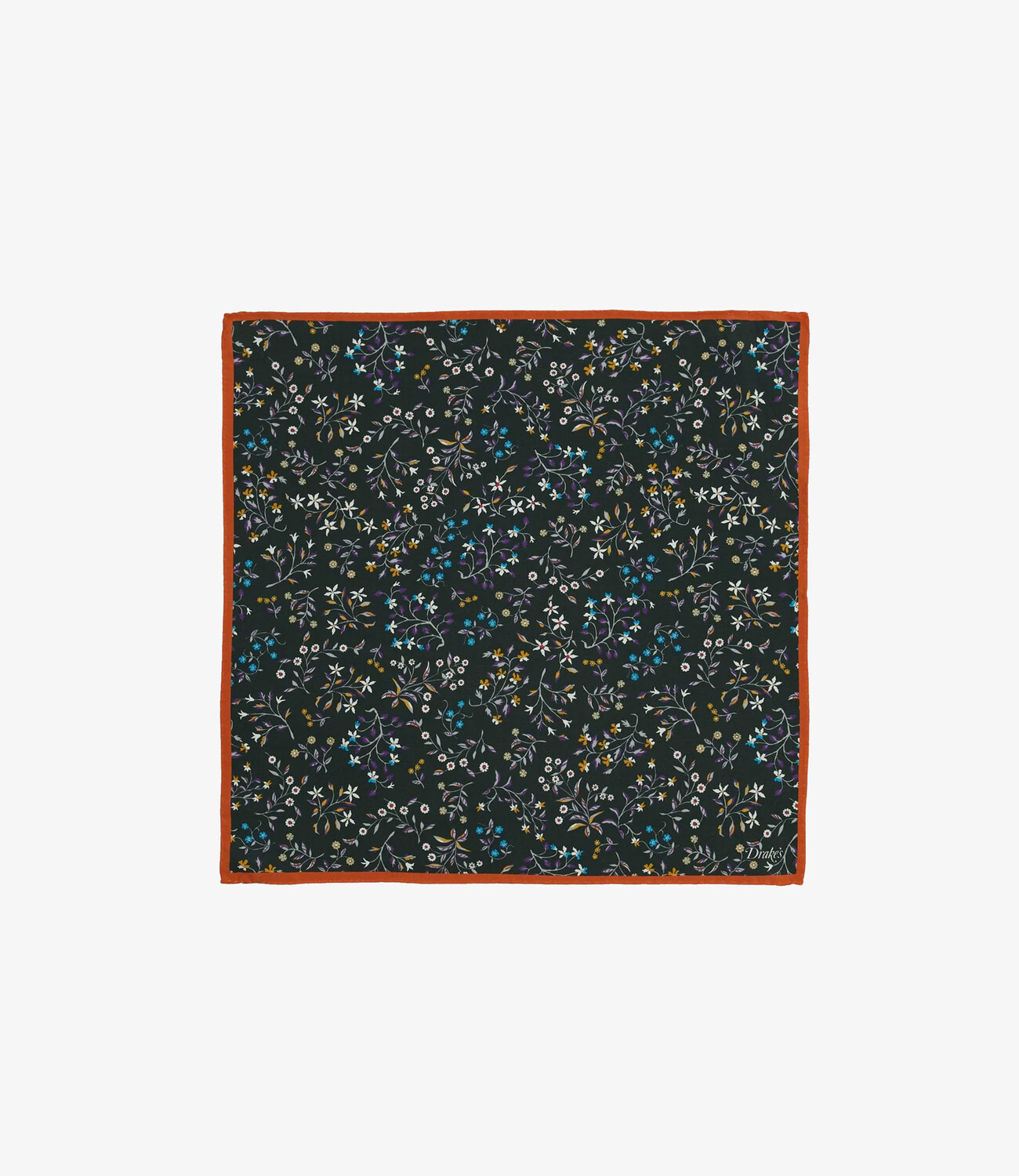 All Over Floral Pocket Square - Green