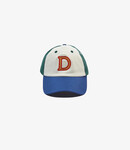Drake's D Knitted Applique Baseball Cap - Ecru, Grn & Blue