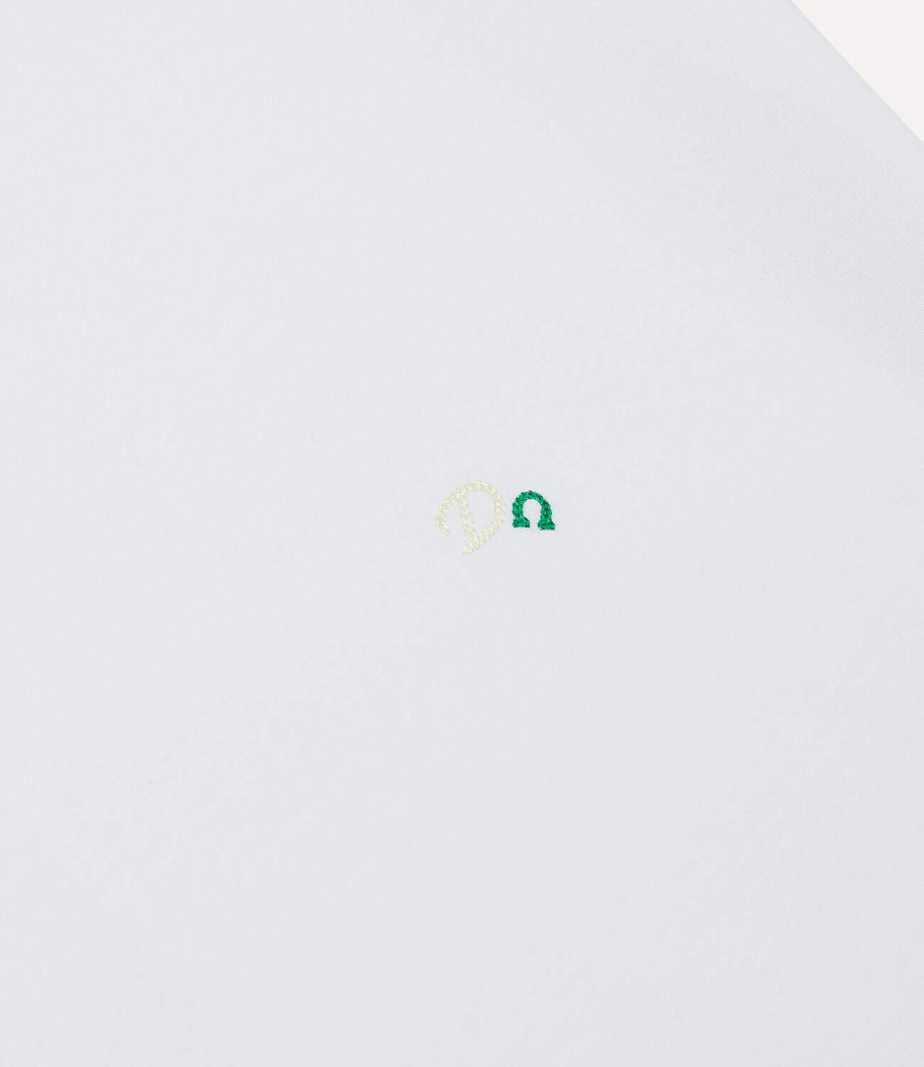 Embroidered 'Horseshoe' Tee - White