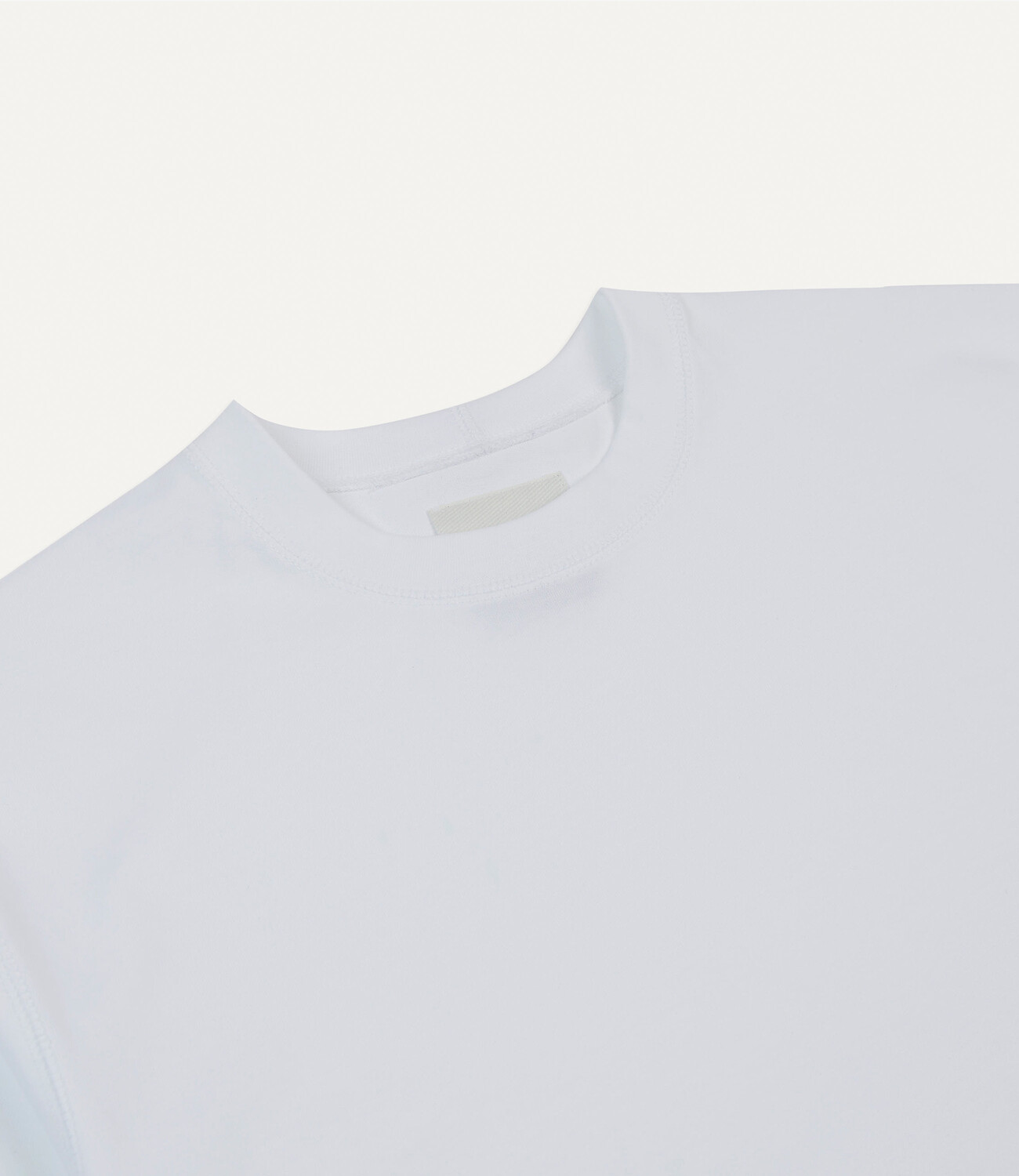 Embroidered 'Horseshoe' Tee - White