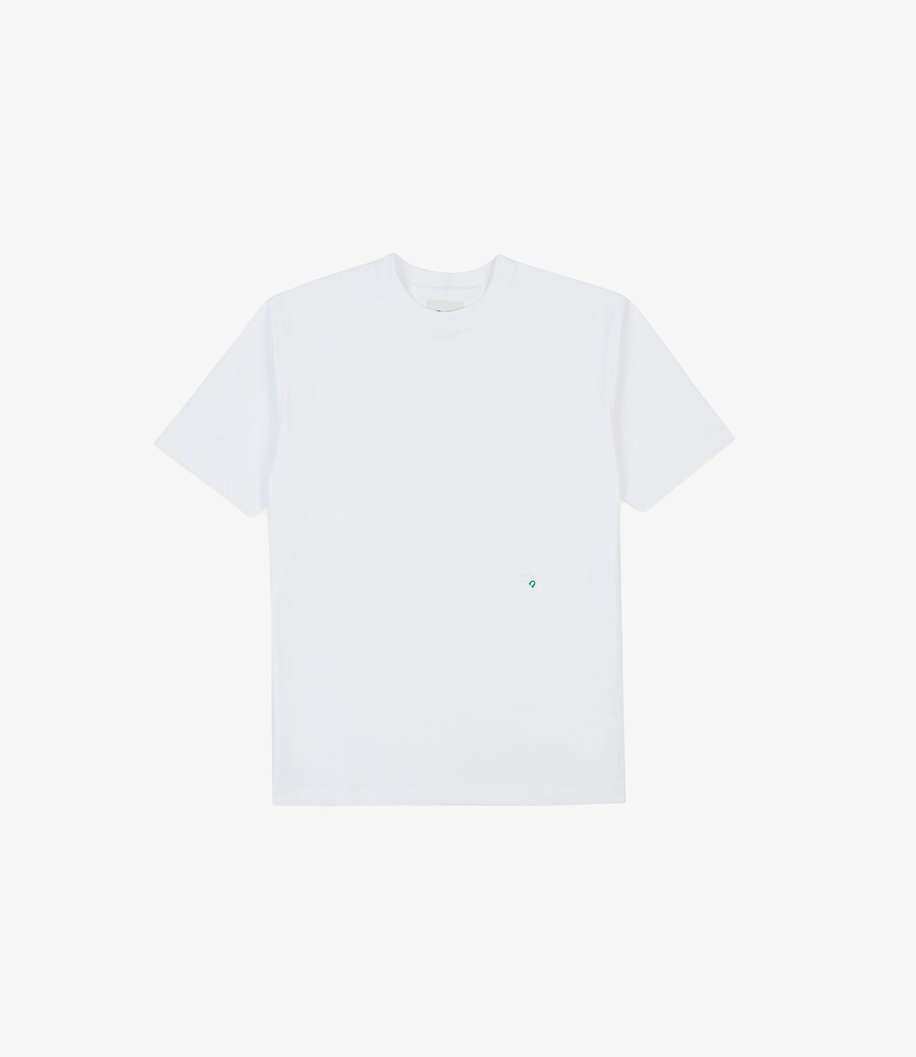 Embroidered 'Horseshoe' Tee - White