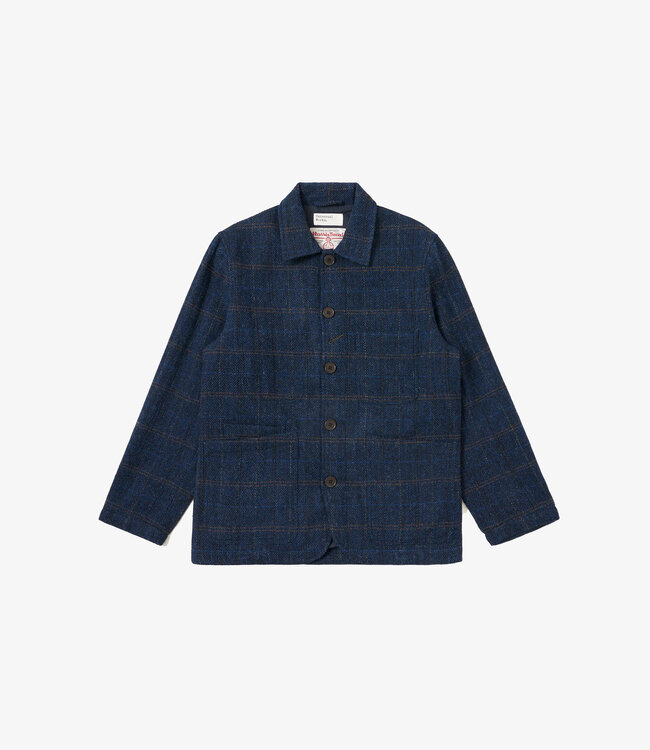 Universal Works Baker jacket - harris tweed navy