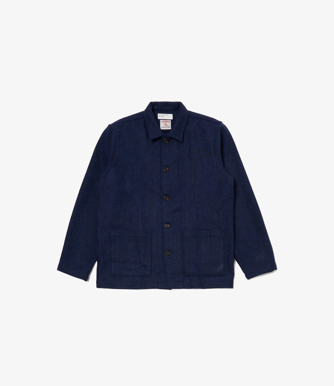 Universal Works Easy jacket - Harris tweed Indigo