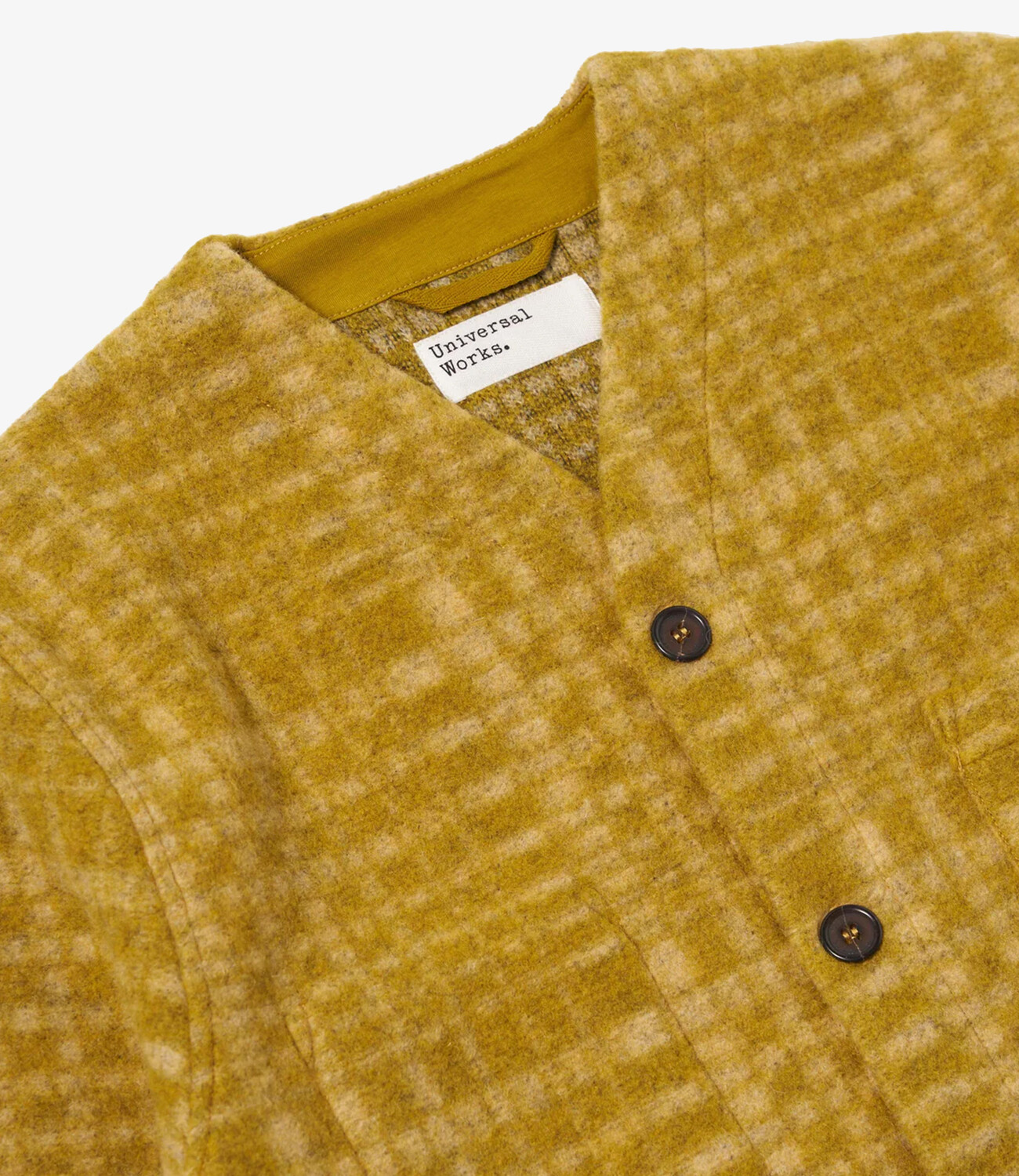 Cardigan telepass fleece - Yellow