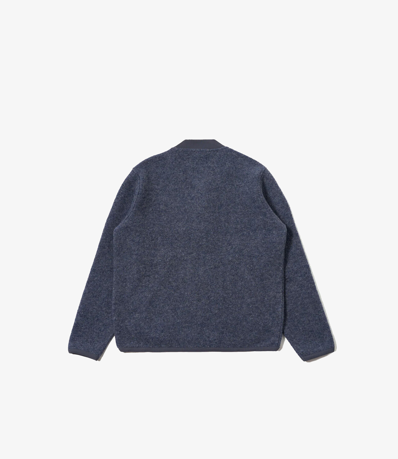 Zip Bomber - Wool Fleece slate blue