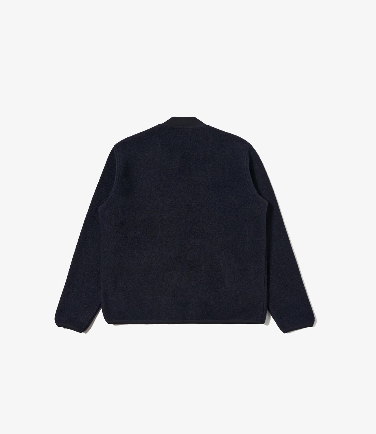 Zip Bomber - Wool Fleece navy