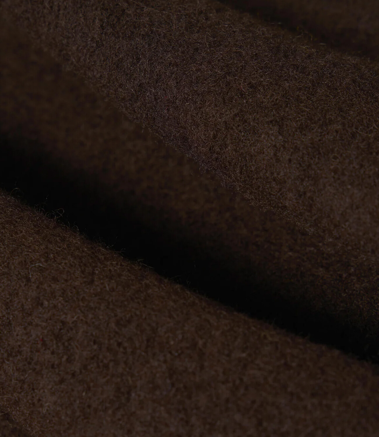 Wool Fleece Cardigan - Brown