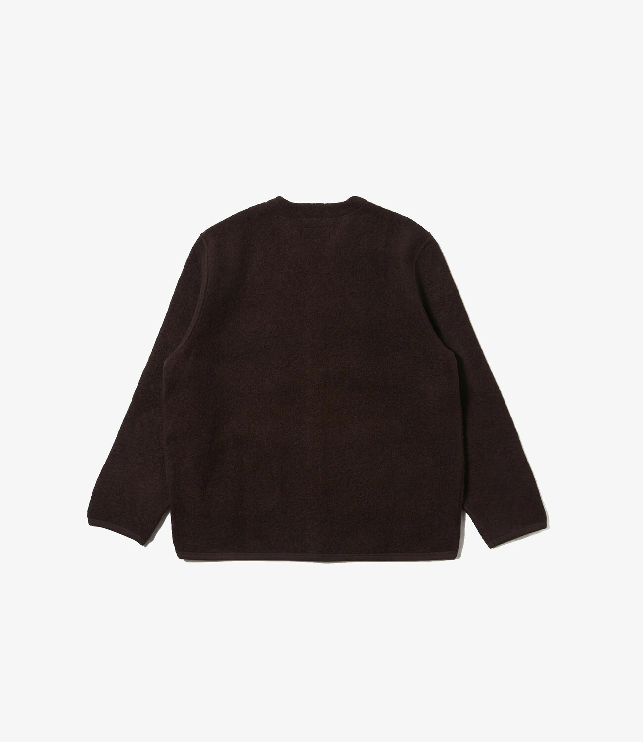 Wool Fleece Cardigan - Brown