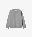Carhartt WIP Chase Sweat - Grey heather/Gold