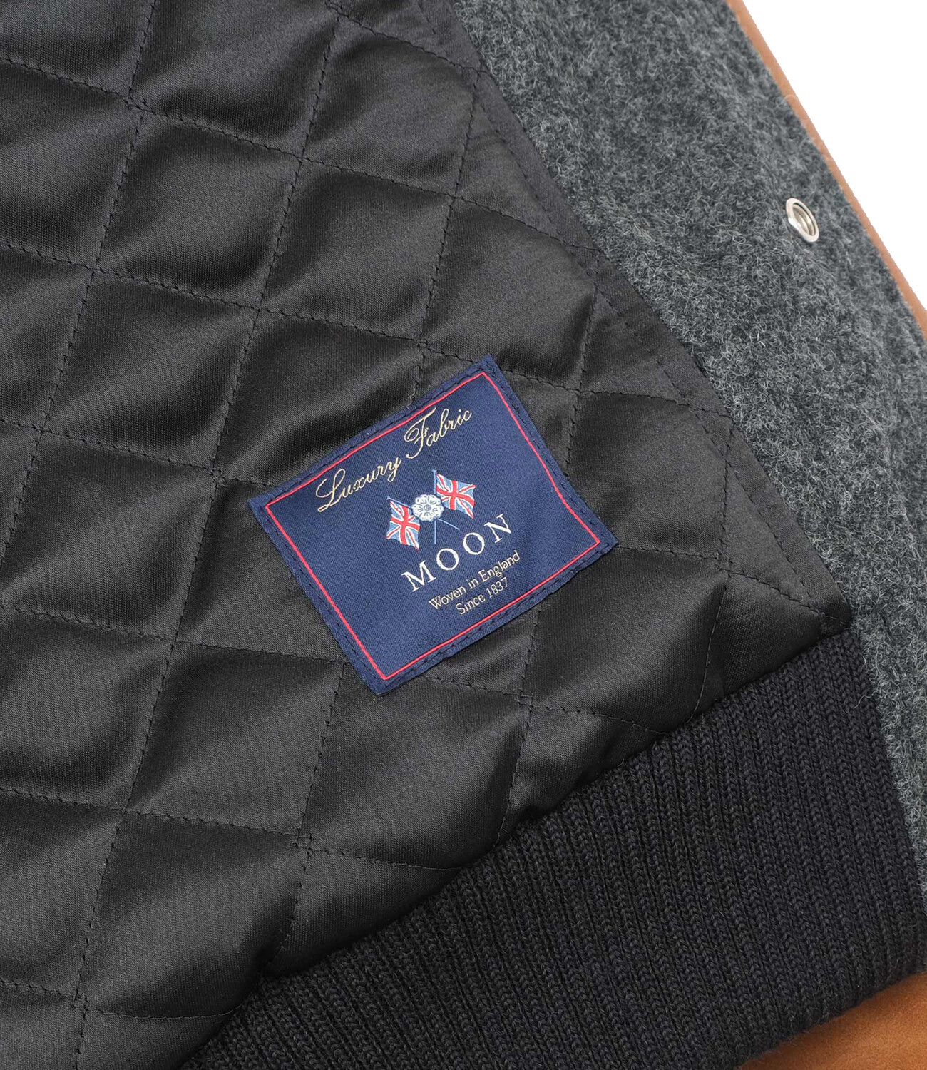 Raglan Varsity Jacket - Granite/AntiqueRust