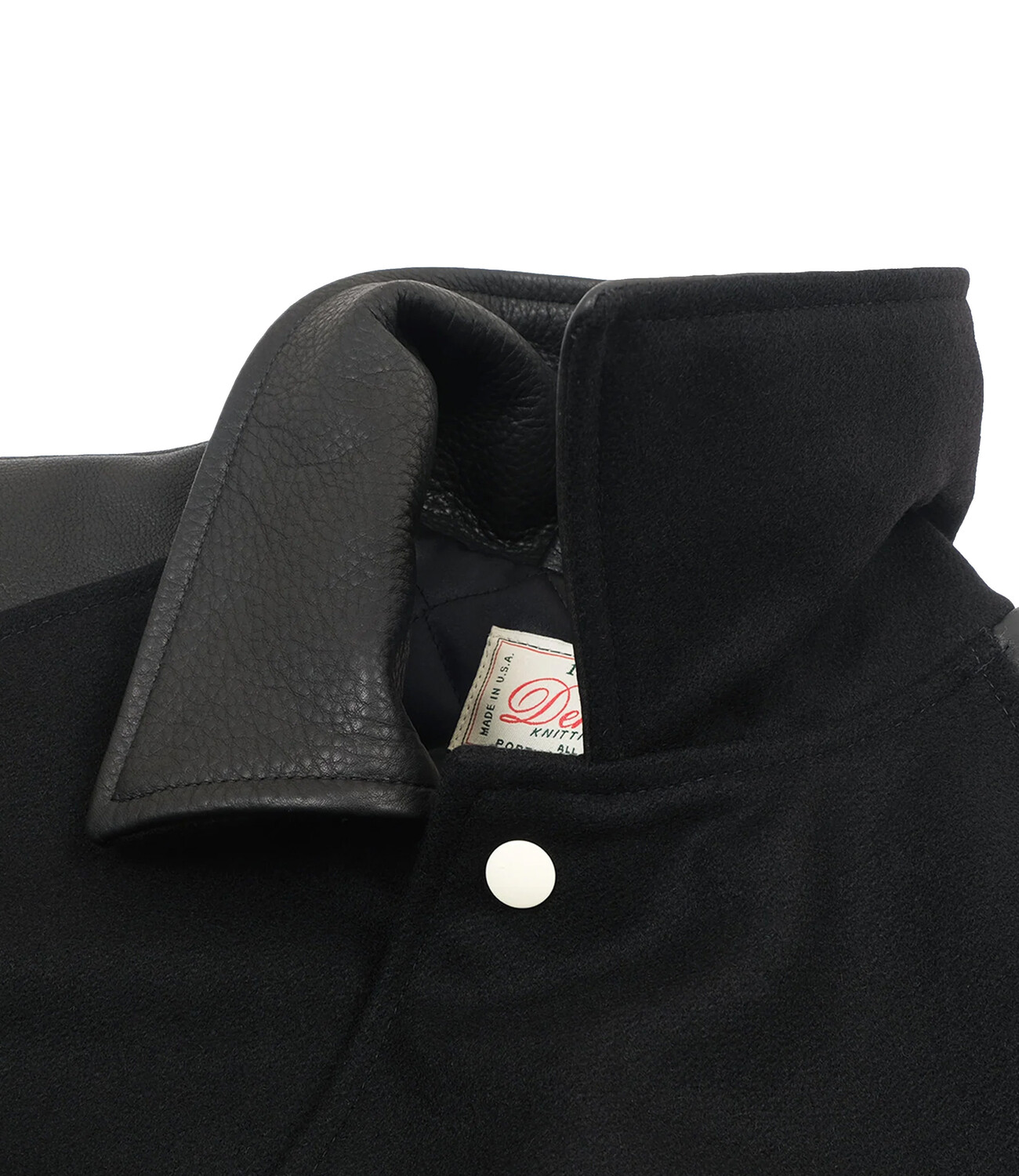 Raglan Varsity Jacket - Black/Black