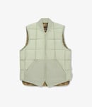 Fortela Woven vest w/camo lining - Light green