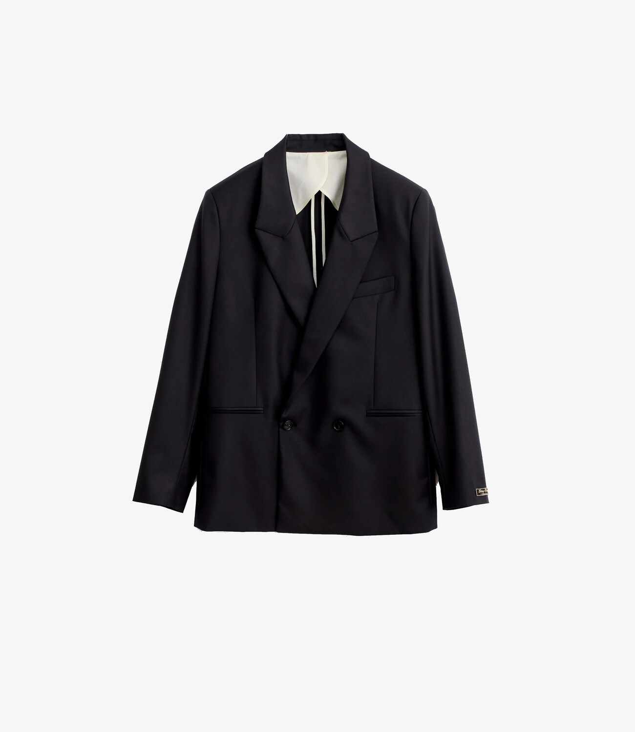 Relaxed double buttoned blazer - Wolfgrey