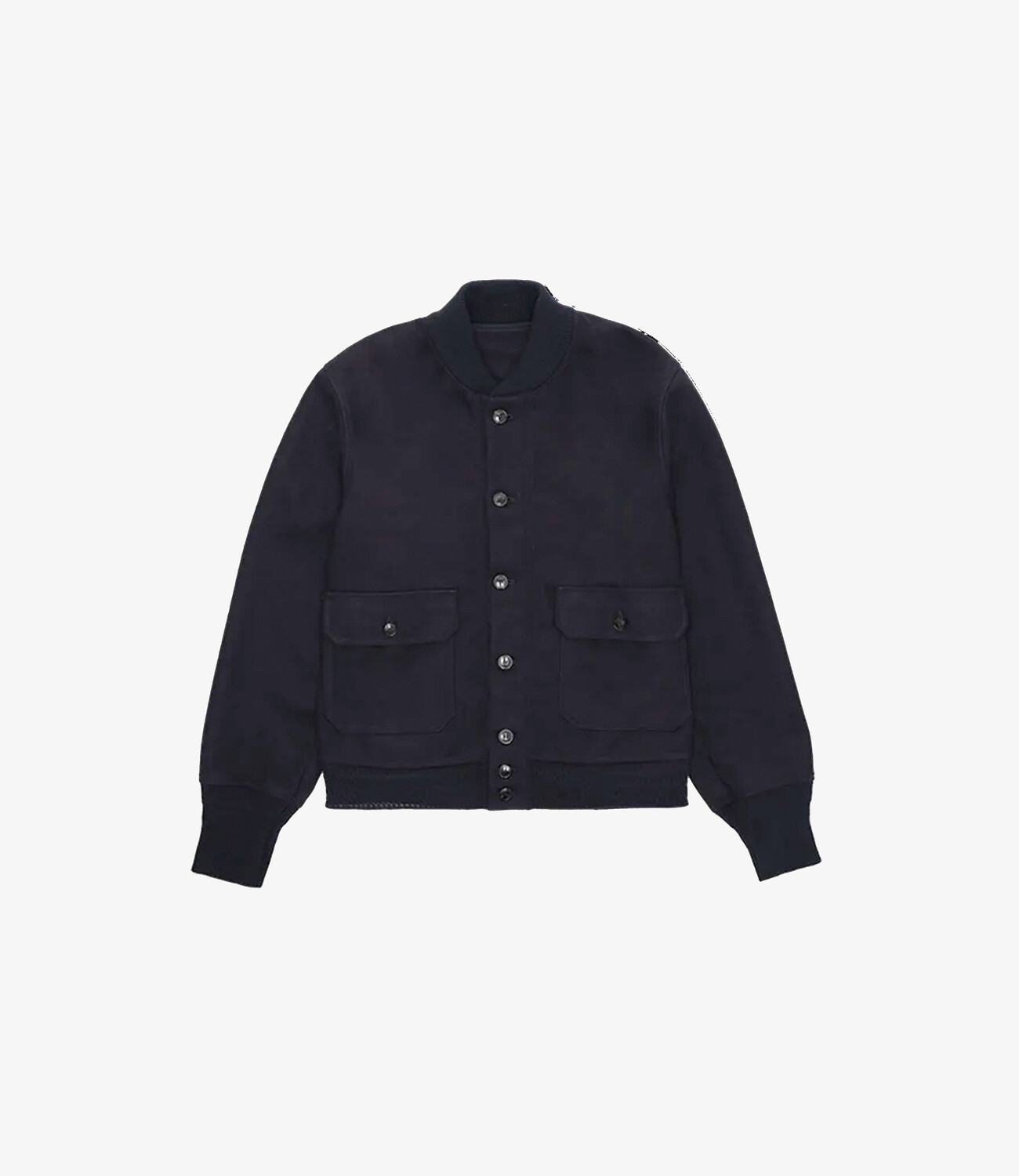 Wool bomber jacket - Blue