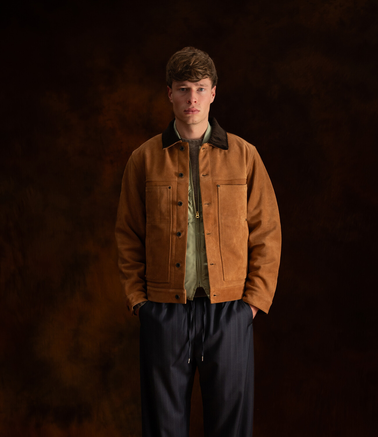 Suede short cruiser - Saddle brown