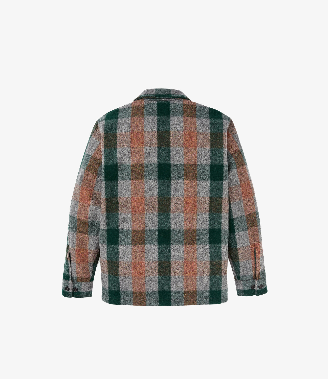 Mackinaw jac-shirt - Green orange gra