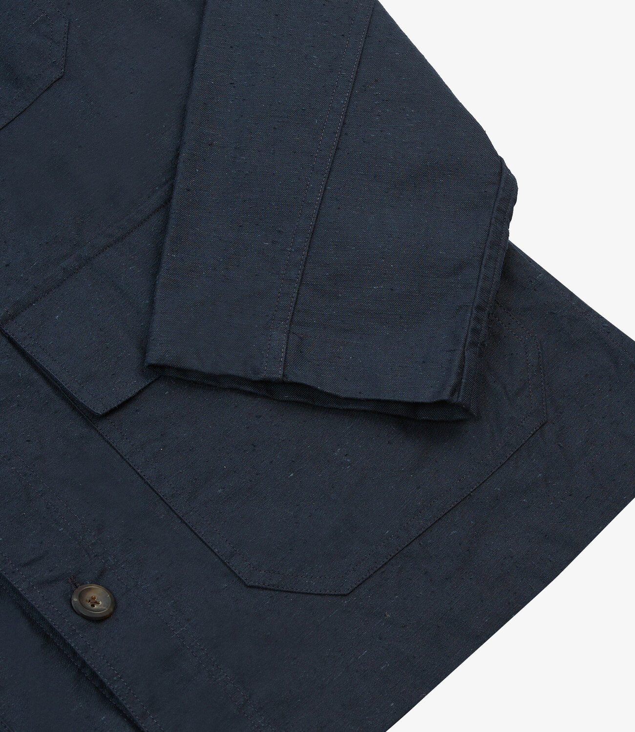 Cotton overshirt - jacket - Navy