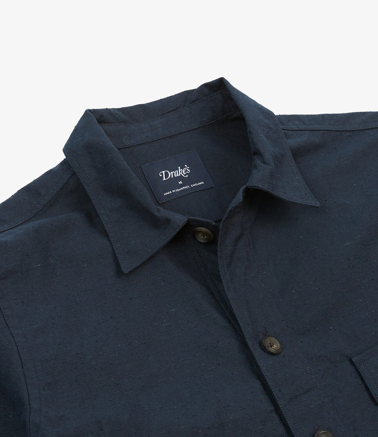 Cotton overshirt - jacket - Navy
