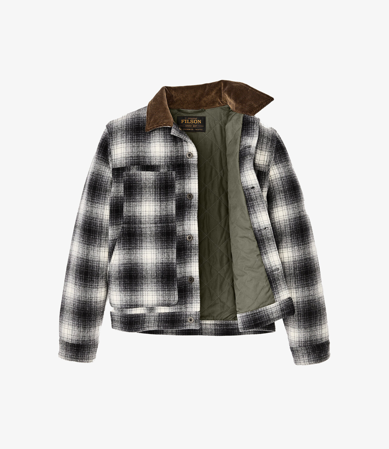 Spokane short lined cruiser jacket - Charcole ombre