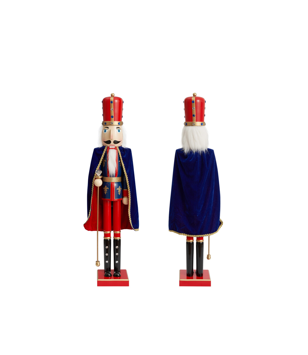 Giant Traditional Wooden Christmas Nutcracker Soldier King