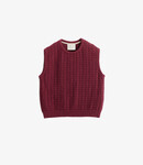 A Kind of Guise Tembe Knit Vest - Aubergine cotton boucle