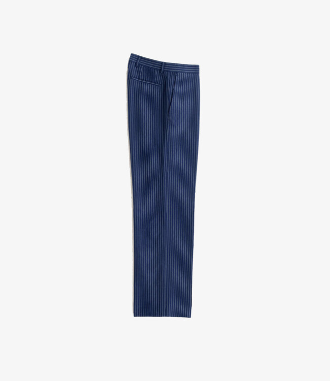 A Kind of Guise Tailored Wide Trousers - Ocean stripe