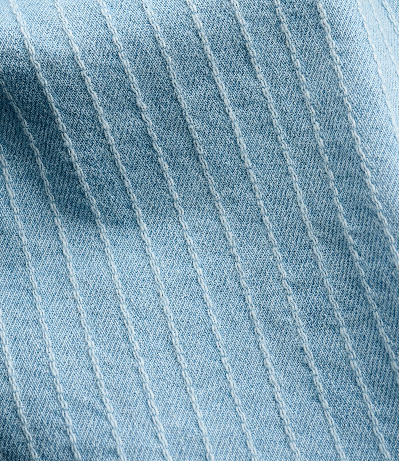 Gusto Shirt - Distressed stripe denim