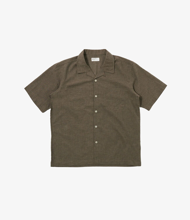 Universal Works Sal Road shirt fine oc - Brown
