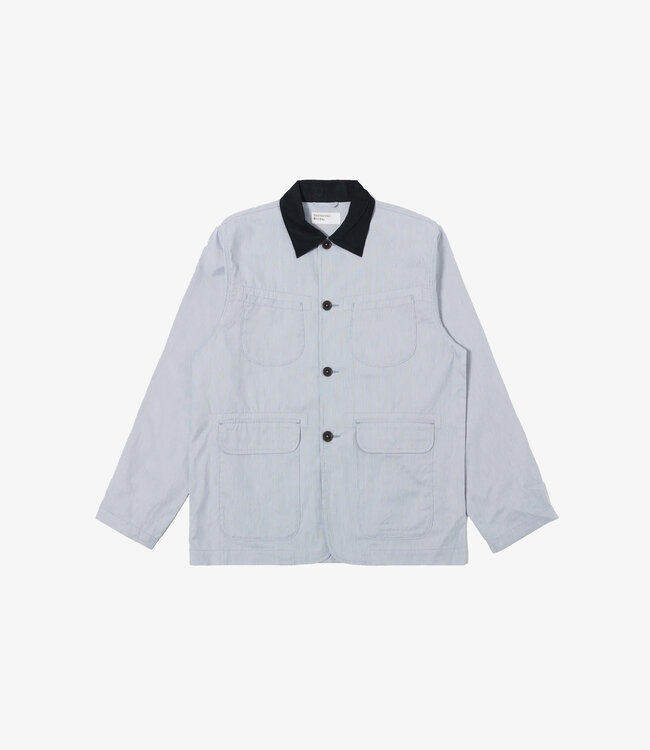 Universal Works Labour jacket kennedy stripe - Navy