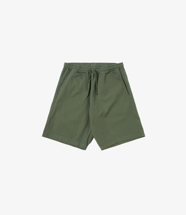 Universal Works Simple short kelly cotton - Olive