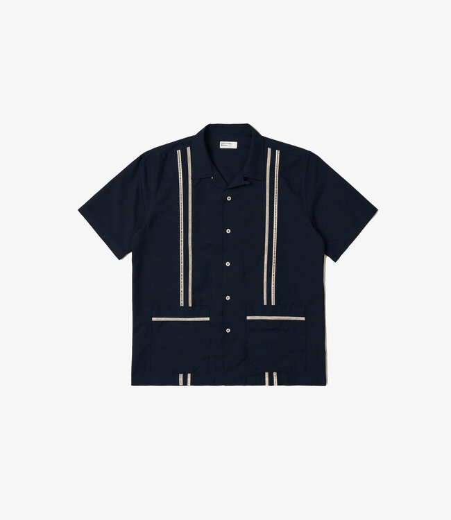 Universal Works Tropicana shirt classsic oxford - Navy