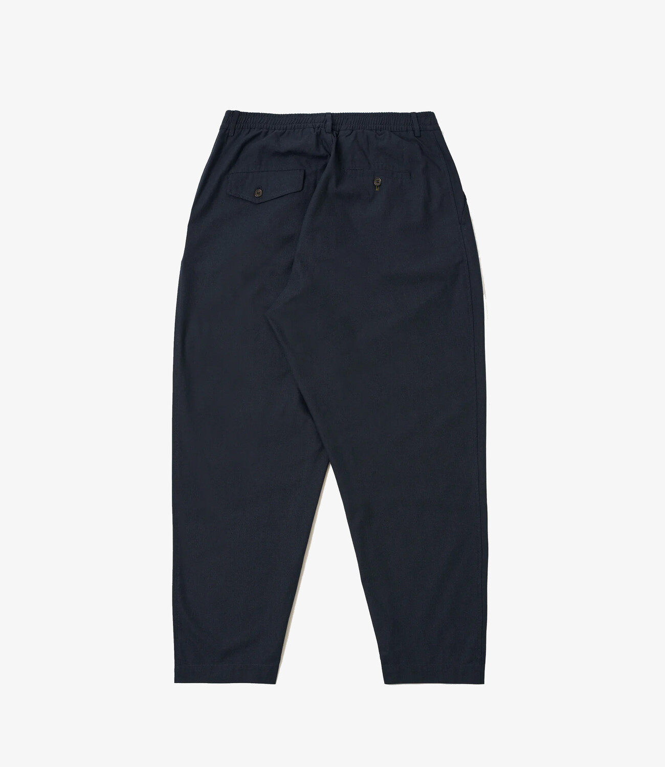 Pleated track pant valencia cotton - Navy