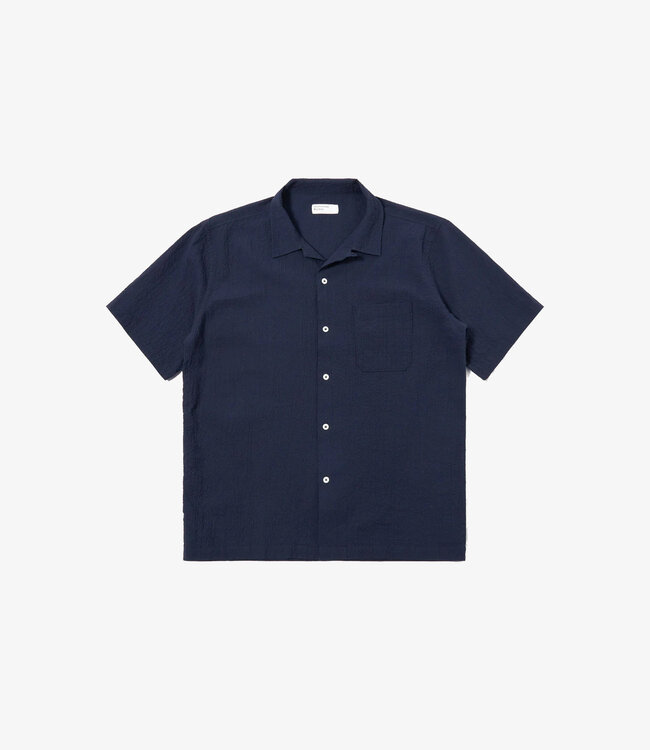 Universal Works Road shirt seers - Navy
