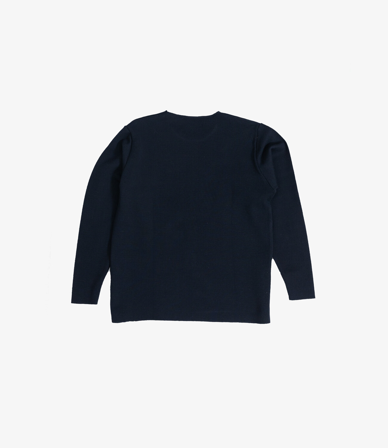 Longsleeve 100% merino milano rip - Deep Navy