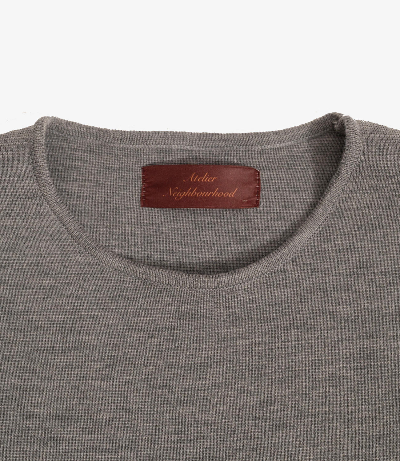 Longsleeve 100% merino milano rip - Grey
